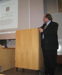 Dr Ernest presents his doctoral work